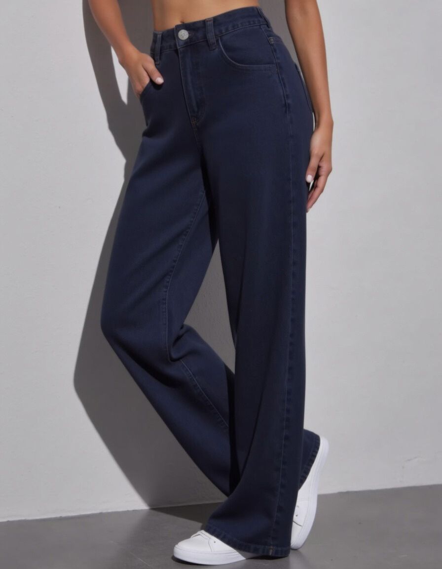 Denim-look Sweatpants Dark
