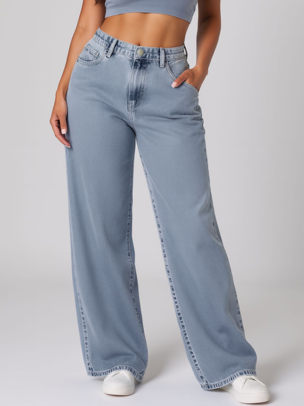 Denim-look Sweatpants