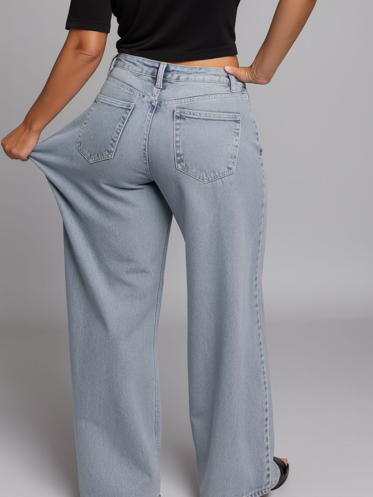 Denim-look Sweatpants