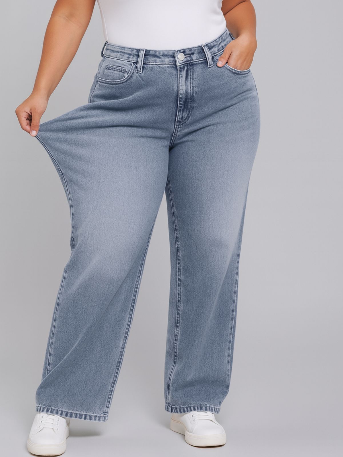 Denim-look Sweatpants
